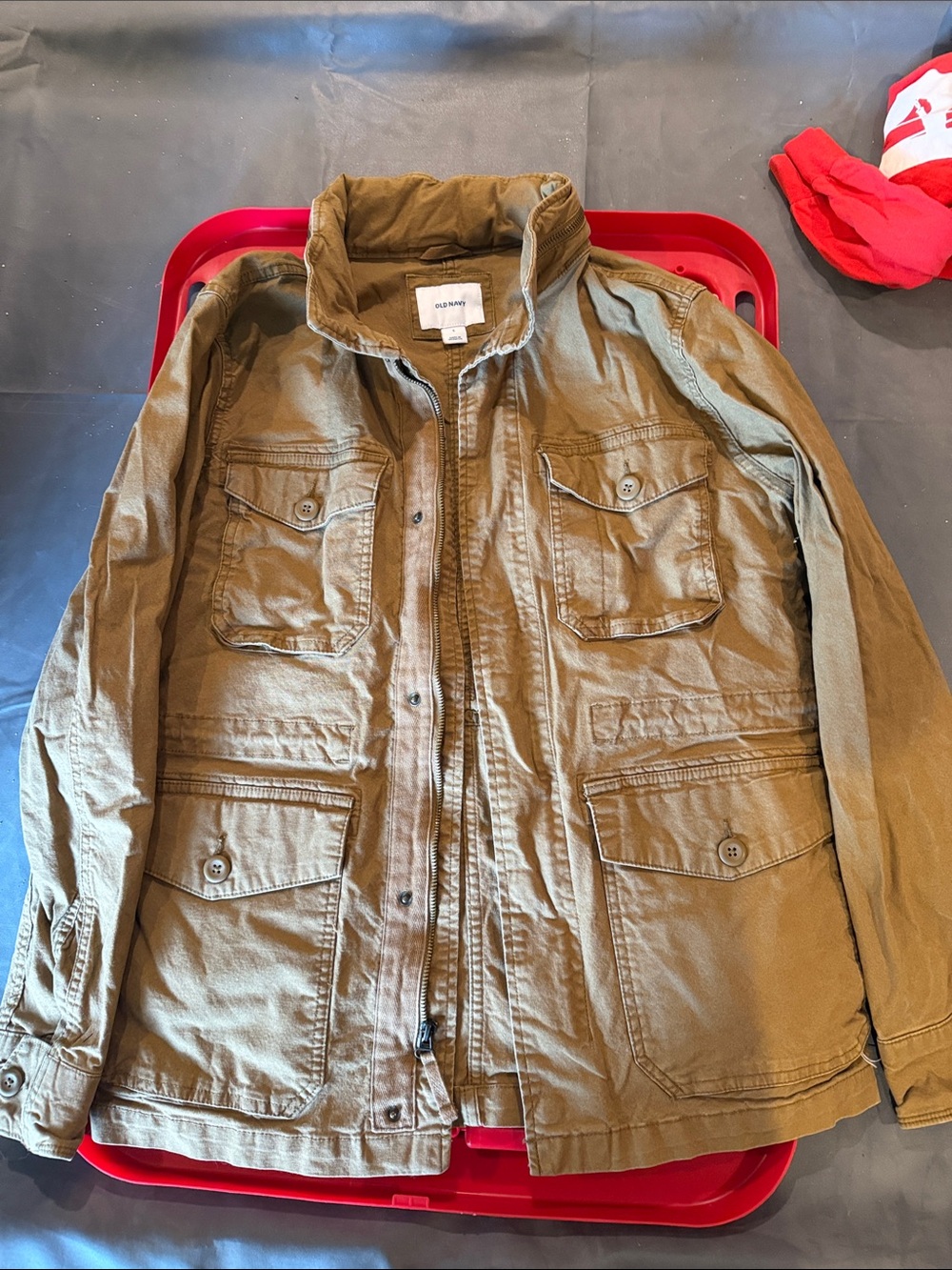 Old Navy 2016 Olive Utility Field Jacket - Men's Casual Military Style